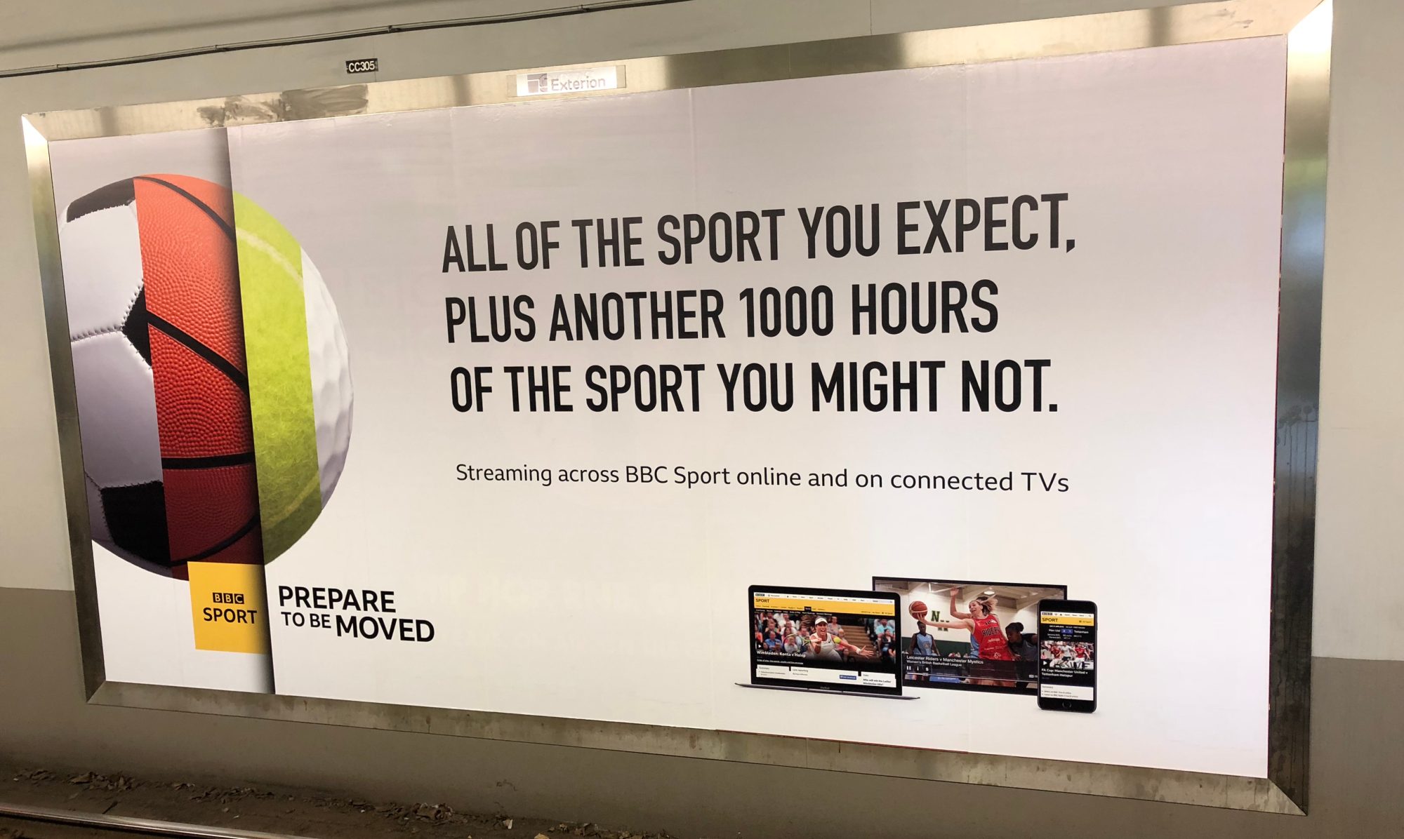 Relaunched app carried the 1000 hours of extra sport content